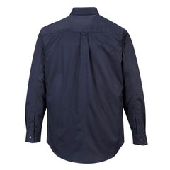 FR89 Fire Resistant Safety Work Shirt in FR Bizflame 88/12 ASTM NFPA, Navy, Large