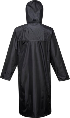 Classic Rain Coat Adult Waterproof Long Protection Hooded Work Wear Trench