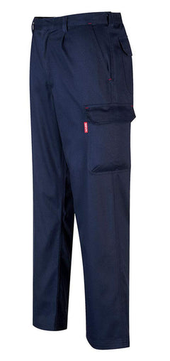 BZ31 Mens Safety Cargo Pants in Flame Resistant Bizweld ASTM NFPA, Navy, Larger
